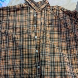 Cinch long sleeve polo shirt M